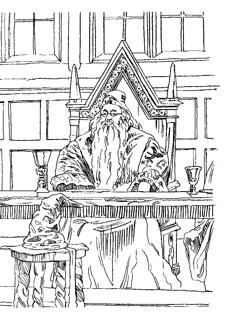 Plansa de colorat cu Harry Potter 27 124